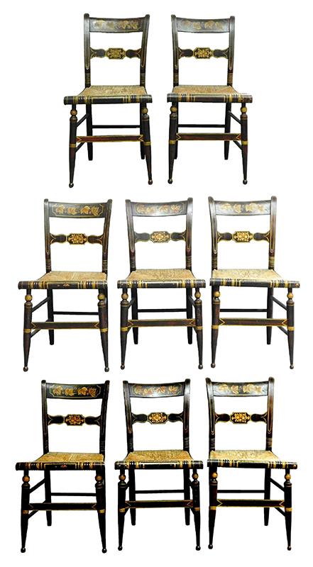 Set of 8 Federal Fancy Chairs