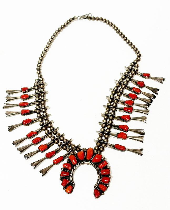 Native American Squash Blossom Necklace