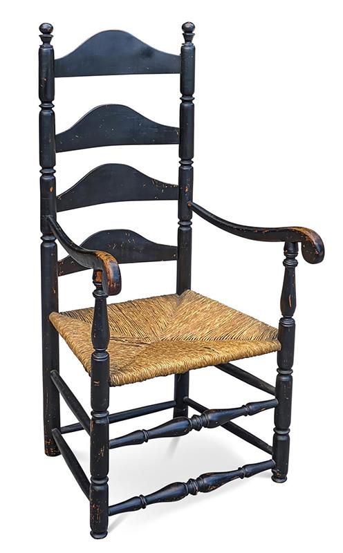 Painted Ladderback Armchair