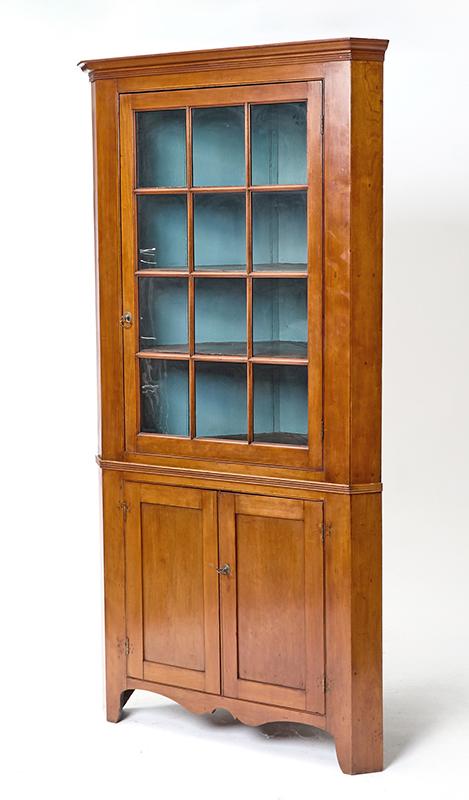 Federal Cherry Corner Cupboard