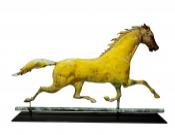 Yellow Running Horse Weathervane