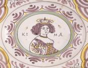 Delftware Charger - Queen Mary II