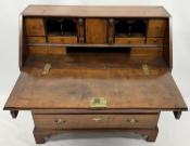 Chippendale Tiger Maple Slant-Front Desk