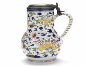 English Delft Polychrome Tankard