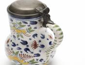 English Delft Polychrome Tankard