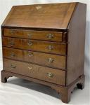 Chippendale Tiger Maple Slant-Front Desk